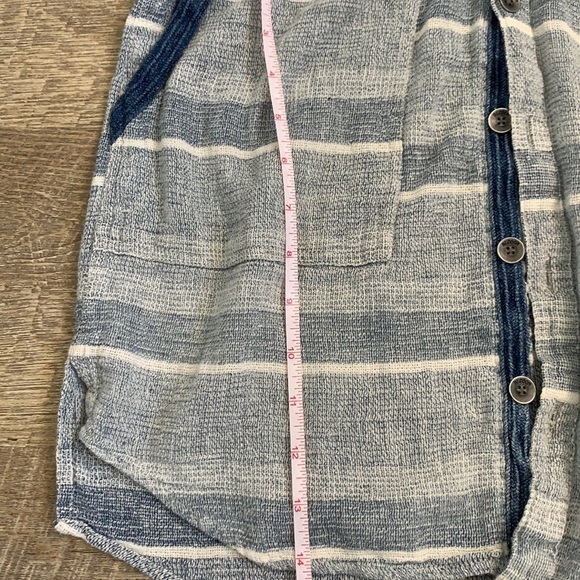 Hudson Jeans Blue Striped SZ S Top - Picture 7 of 8